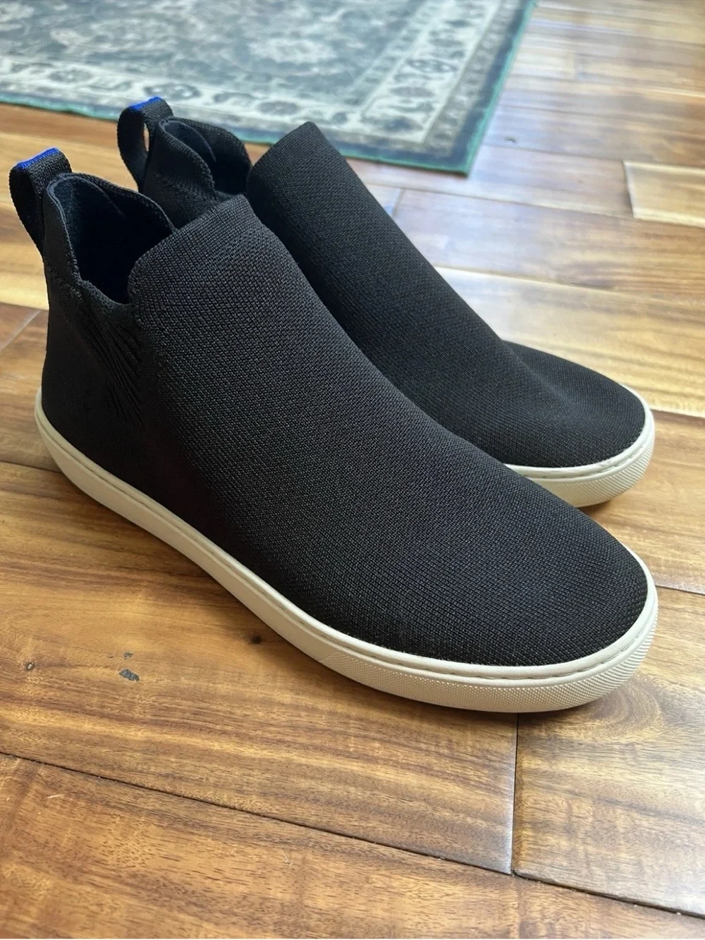 Rothy's The Chelsea Black Knit Sneaker Boot Size: US 10 Women G